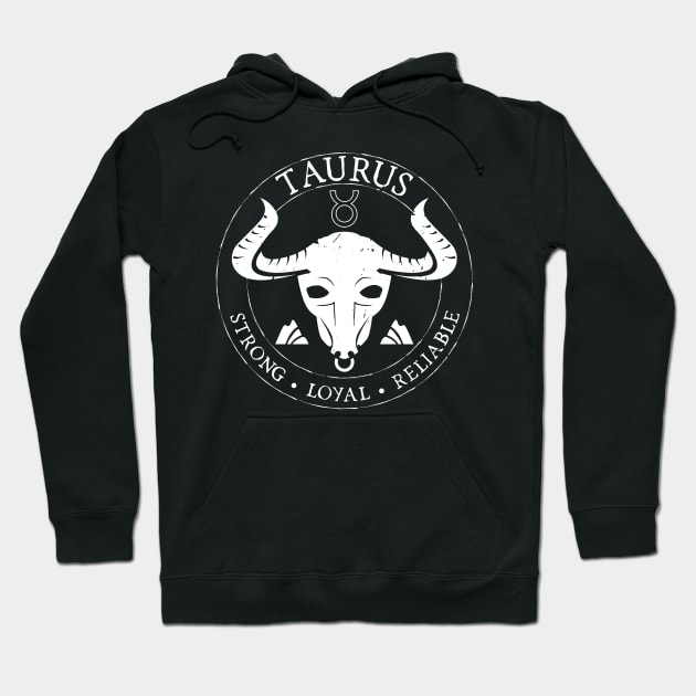 Taurus Zodiac Birthday Star Sign Zodiac Gift Hoodie by atomguy